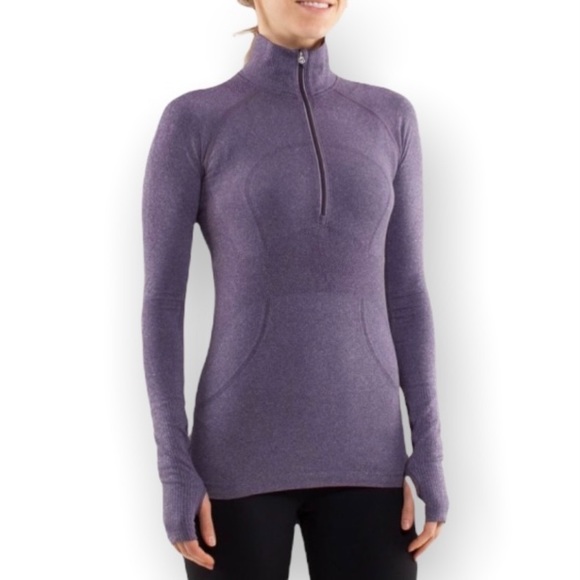 Lululemon Swiftly Tech 1/2 Zip Purple Size 12